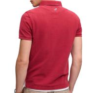 Polo rojo para hombre Superdry Classic Pique ver 2