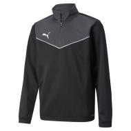 Boys' Puma Indrise 1/4 zip sweatshirt Black/Grey affordable