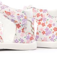Sandalias blancas/rosas para niña de Lulu Castagnette, modelo Lorya ver 7