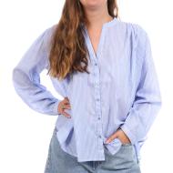 Blusa azul y blanca para mujer Goa Ros