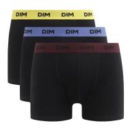 X3 Boxers Noir/Rose Homme Dim Mix & Colors pas cher