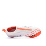 Chaussures de football Blanc/Rouge Garçon Puma Ultra 5 vue 4