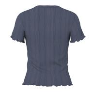 Camiseta de mujer azul marino Pieces Marie ver 3