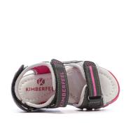 Sandalias grises/rojas para bebé Kimberfeel Missi ver 4