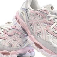 Zapatillas blancas/rosa para hombre Asics Gel-nyc ver 7