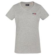 Graues Damen-T-Shirt von Schott TSBRODEDW
