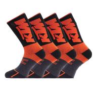 2 pares de calcetines negros/naranjas para hombre KTM CHTX2 barato