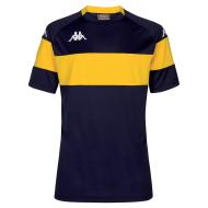 Kappa Dareto Men's Navy/Yellow Sport T-Shirt