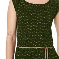 Kleid Grün Frau Ragwear Zig Zag Ansicht 3
