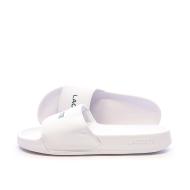 Claquettes Blanches/Vertes Homme Lacoste Serve pas cher