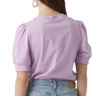 T-shirt Violet Femme Vero Moda Kerry vue 2