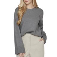 Pull Gris Femme Vila Vicassie pas cher