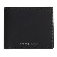 Portefeuille Noir Homme Tommy Hilfiger Saffiano pas cher