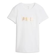 T-Shirt Blanc Femme Puma Metalli pas cher