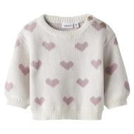 Girls' white/pink jumper Name it Foana affordable