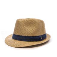 Via Lorenzo Ocean Men’s Beige/Navy Straw Hats