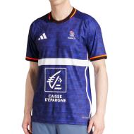 Camiseta azul de balonmano francés 2024 de Adidas para hombre barato