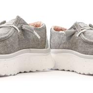 Hey Dude Peak Chambra Grey Women's Shoes Photo of the Espace des Marques %store% store - view of %key%