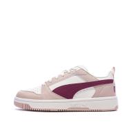 Baskets Rose/Blanc Garçon Rebound Low
