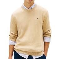 Dunkelbeiges Herren-Sweatshirt von Tommy Hilfiger mit Aufnähern