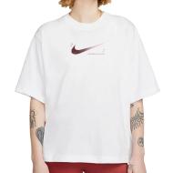 Nike Women's Boxy100 White/Red T-Shirt affordable