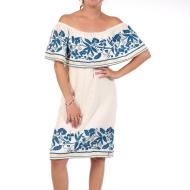 Beiges Damenkleid von Scotch & Soda 136826 günstig