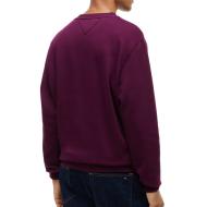 Sweat Prune Homme Tommy Hilfiger Reg Flag Crews vue 2