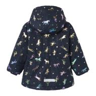 Chaqueta azul marino de niña Name it Unicorn ver 2