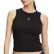 Women's Black Tank Top Calvin Klein Jeans A Woven Label