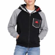 Schwarzer Kapuzenpullover mit Reißverschluss für Jungen von Kappa Authentic günstig