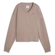 Sweat Taupe Femme Puma Essential Elevated pas cher