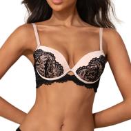 Rosa/Schwarzer Damen-BH „Les Petites Bombes Echo“