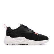 Schwarze/weiße/fuchsiafarbene Puma Soft Wired 2 Sneaker für Mädchen Ansicht 2