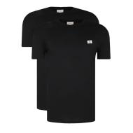 Lot de 2 T-shirts Noirs Homme Calvin Klein Jeans Ss Badge pas cher