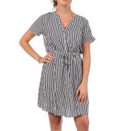 Marineblau-weiß gestreiftes Damenkleid von JDY Life