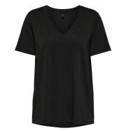 Camiseta negra Only Harlyy para mujer barato