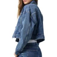 Blaue Jacke Frau Noisy May Ronja Ansicht 2