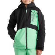 Grün/schwarze Skijacke für Jungen von O'Neill Jacksaw
