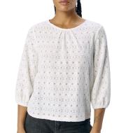 Blouse Brodée Blanche Femme Vero Moda Aila pas cher