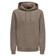 Braunes Herren-Kapuzensweatshirt von Only & Sons Ceres