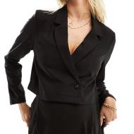 Blazer Court Schwarz Frau Mamalicious Glitter günstig
