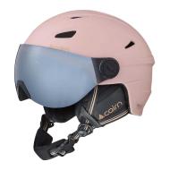 Casco de esquí rosa para mujer Cairn Impulse Visor Light