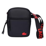 Sacoche Marine/Rouge Homme Lacoste Flat pas cher