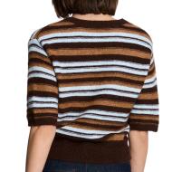 Jersey a rayas marrón para mujer Morgan MFIFI ver 2