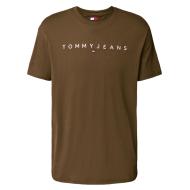 T-Shirt Marron Homme Tommy Hilfiger Reg Linearss