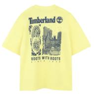 T-Shirt Jaune Garçon Timberland T60429 vue 2