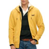 Sweatshirt mit Reißverschluss Gelb Herren Superdry Essential Washed Ziphood günstig