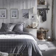 MOUNTAIN checked cotton bed linen set Today 57fils Deer affordable