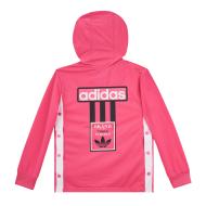 Sweatshirt Rosa Mädchen Adidas Fz Hoodie Ansicht 2