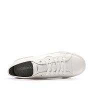 Zapatillas blancas de hombre Calvin Klein Jeans con cordones ver 4
